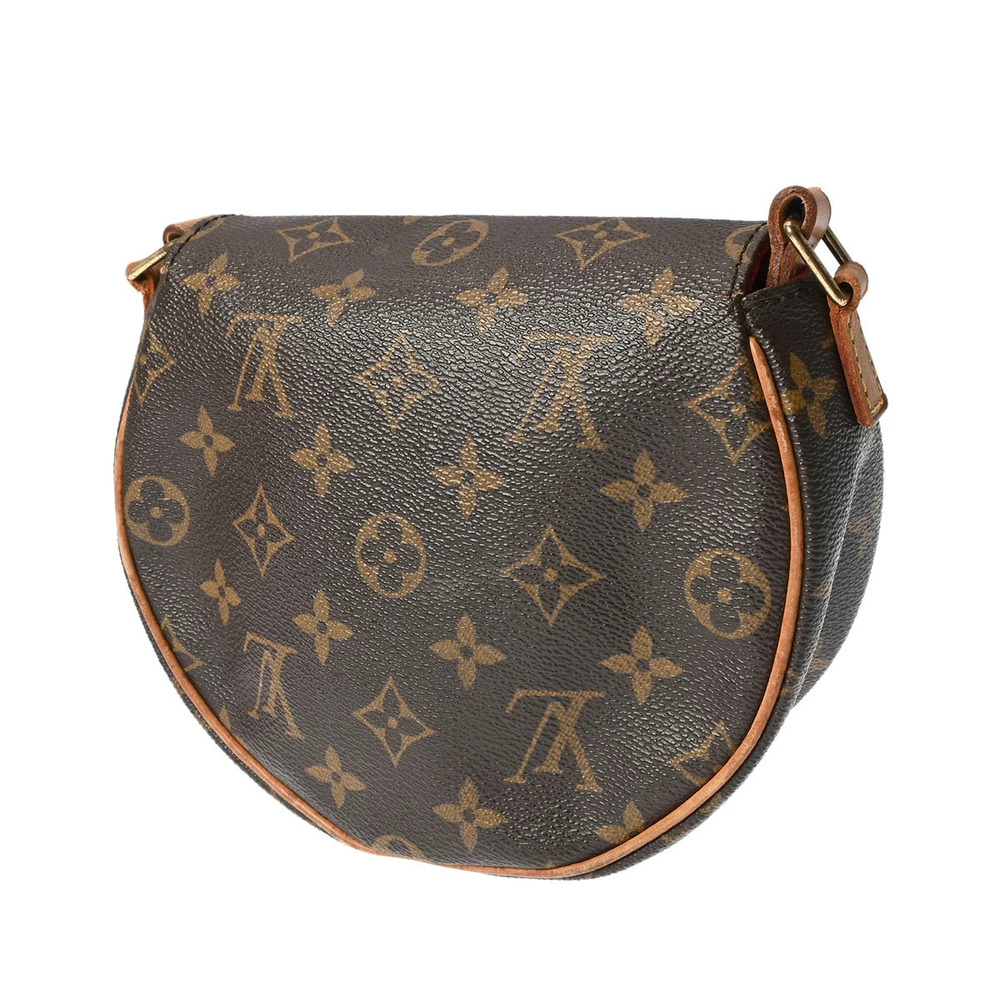 Louis Vuitton Canvas Shoulder Brown Tambourin Monogram Bag Brown